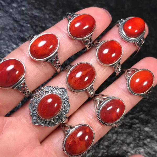 red agate ring